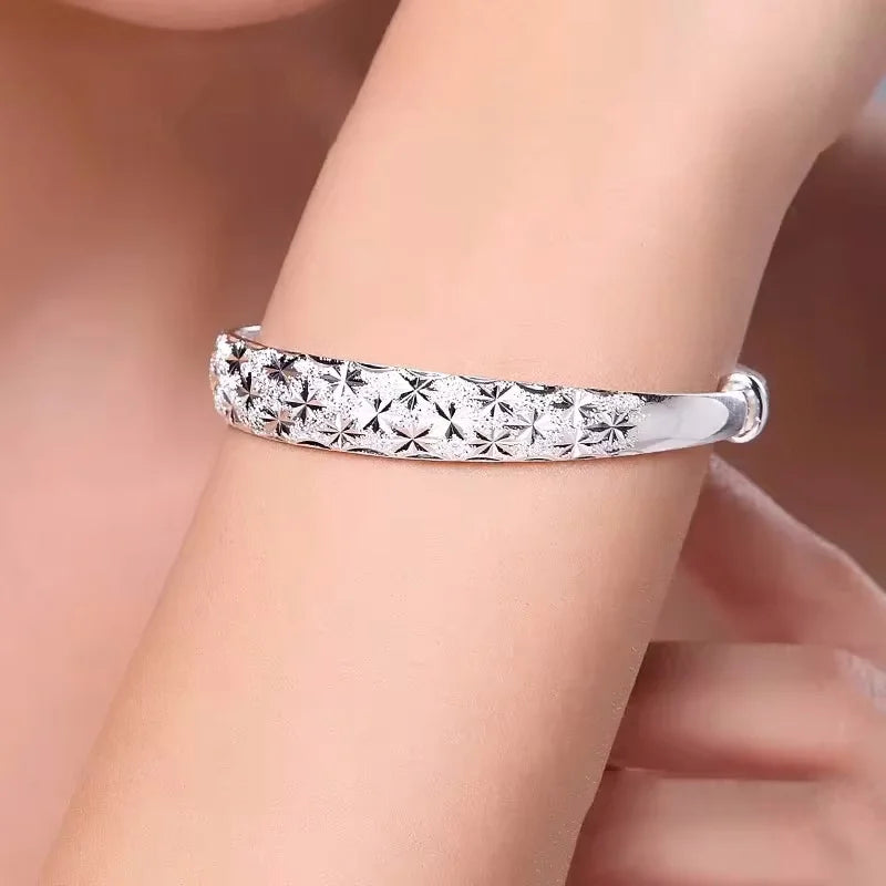 925 Sterling Silver Gypsophila Star Bracelet