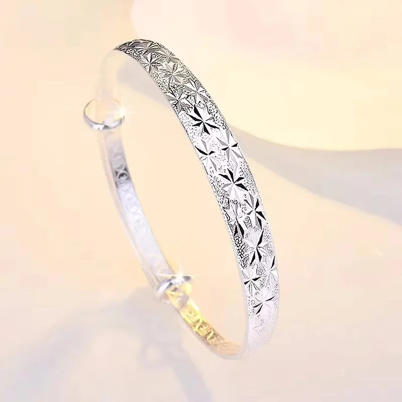 925 Sterling Silver Gypsophila Star Bracelet