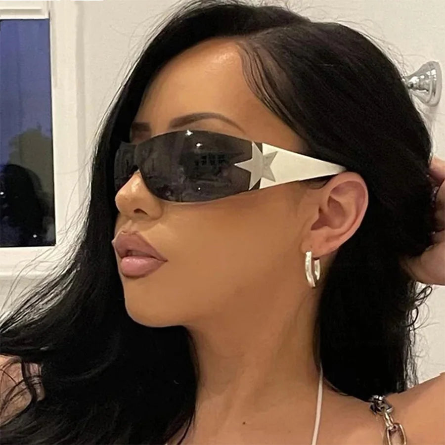 Rimless Star Y2K Fashion Sunglasses