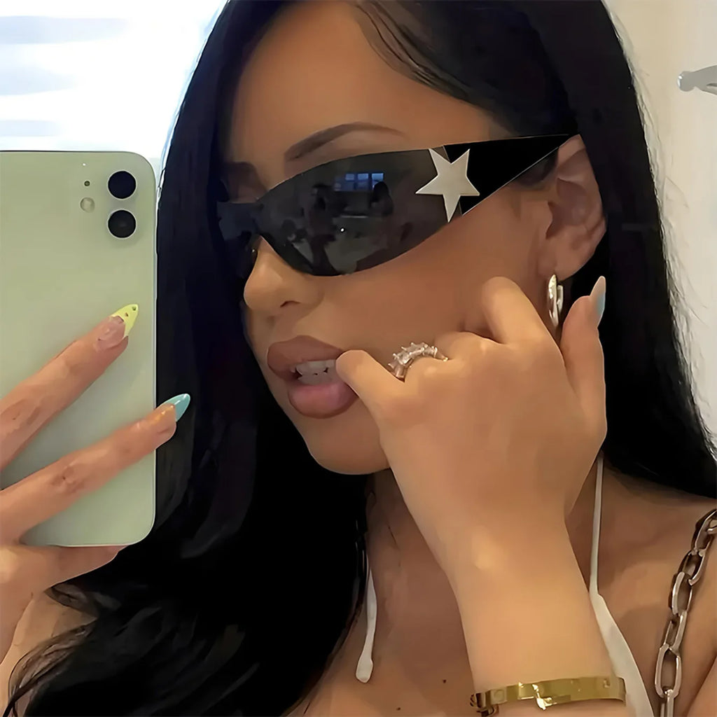 Rimless Star Y2K Fashion Sunglasses