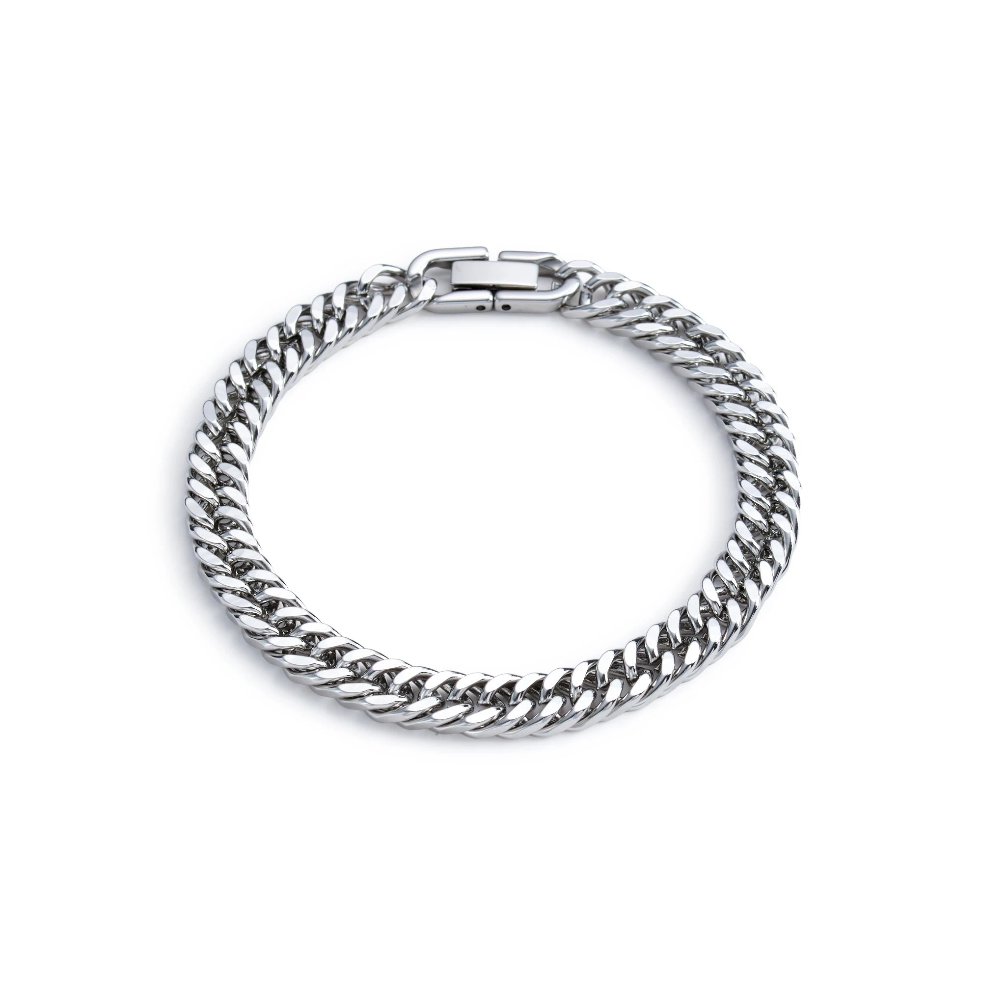 Stainless Steel Double-Row Braided Magnetic Bracelet