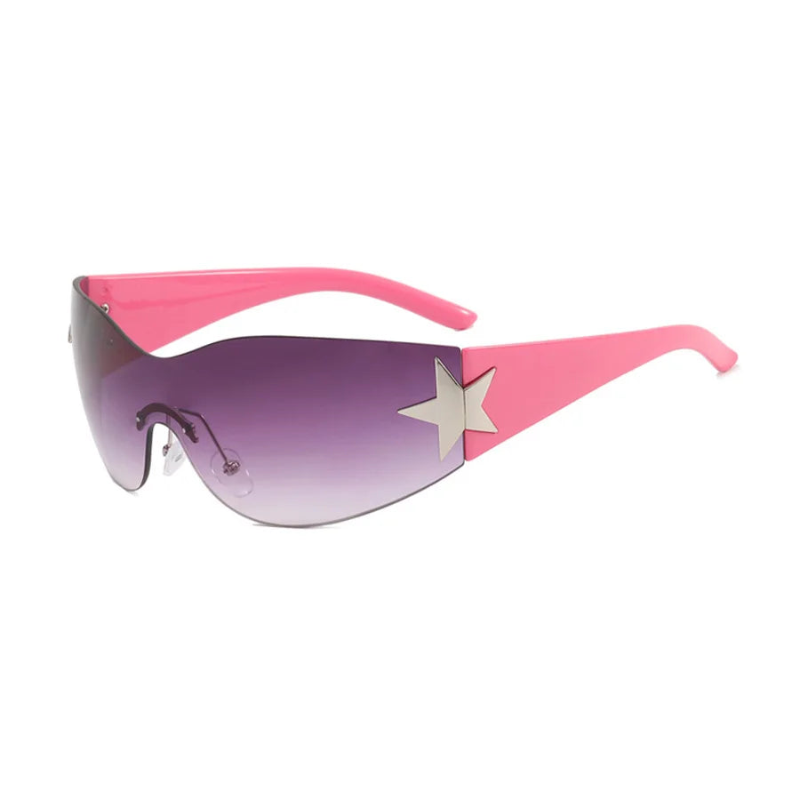 Rimless Star Y2K Fashion Sunglasses