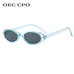 Vintage Oval Cat-Eye UV400 Sunglasses