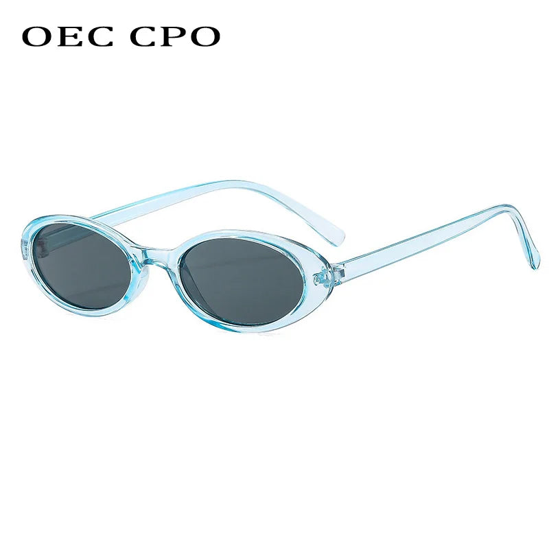 Vintage Oval Cat-Eye UV400 Sunglasses
