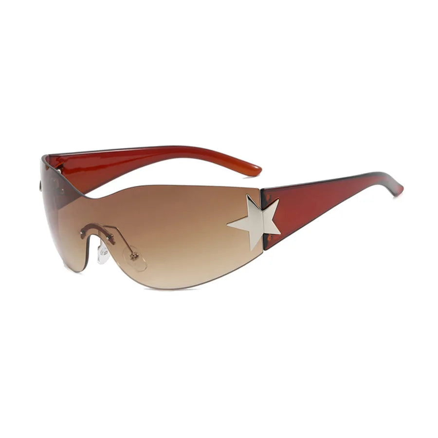 Rimless Star Y2K Fashion Sunglasses