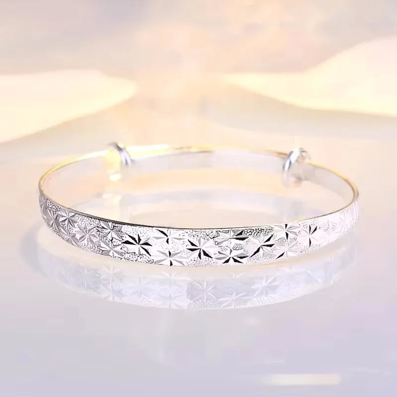 925 Sterling Silver Gypsophila Star Bracelet
