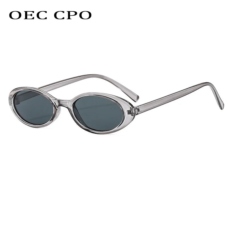 Vintage Oval Cat-Eye UV400 Sunglasses