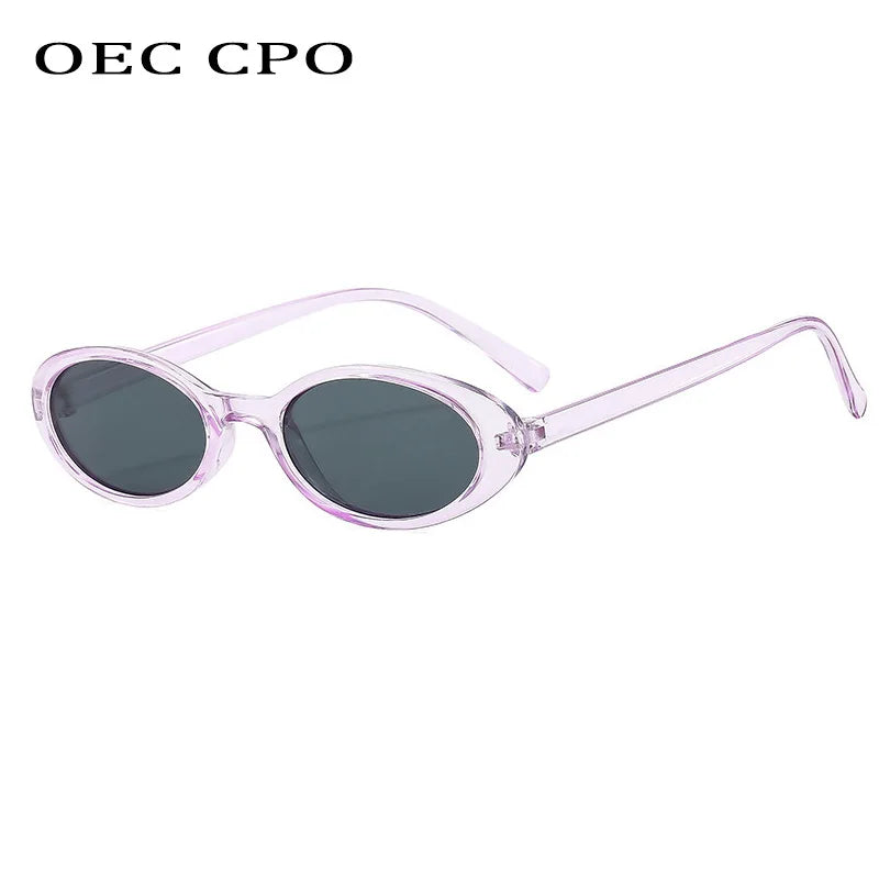 Vintage Oval Cat-Eye UV400 Sunglasses