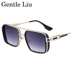Steampunk Square Metal UV400 Sunglasses