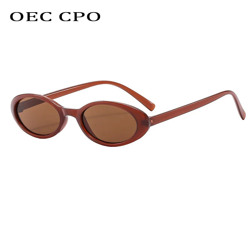 Vintage Oval Cat-Eye UV400 Sunglasses